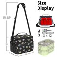 thumbnail image 6 of Lunch Box Pioneer Flower Floral Print Pattern Insulated Lunch Bag for Women Men,Medium Leakproof Lunchbox Cooler Bag Adjustable Strap,10 X 6.7 X 8 Inches, 6 of 6
