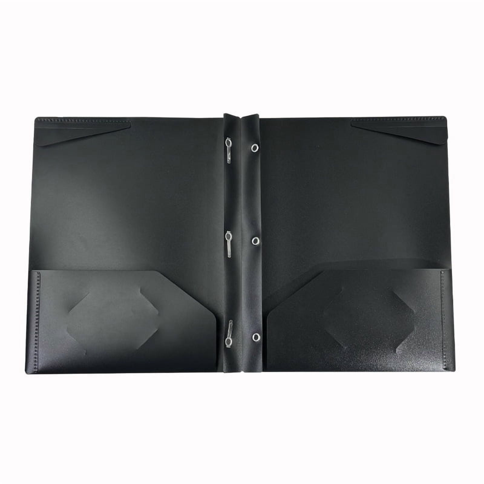 7 Pcs Plastic Folders with Clear Front Pockets Heavy Duty File Folders with 2 Pockets and Card Slot for Student Communication School Office Presentation Report