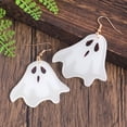 thumbnail image 4 of Spooky Ghost Dangle Earrings - Luminous, Cartoon-Style, Acrylic Jewelry with Adorable Design for Halloween Party - Festival Ear Ornaments with Dangle Style, 4 of 5