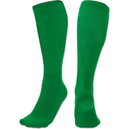 Champro Sports Multi-Sport Athletic Socks, 1 Pair, Large, Kelly Green