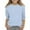 02-Light Blue, variant on Atogsazn Children's Casual 3/4 Sleeve T-Shirts Kids Girl Crewneck Loose Pullover Shirts Fashion Blouse Clothes 03-Hot Pink 7-8 Years