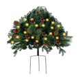 thumbnail image 1 of CHUANK Faux Holiday Planter Filler - Christmas Holiday Planter Decorations - LED Holiday Planter Greenery Outdoor Holiday Planter With Lights Prelit Decor - Planting Christmas Trees in th, 1 of 8