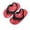 Black, variant on Gyujnb Kids Cartoon Print Flip Flops Elastic Strap Non- Water Friendly Summer Beach Shoes,3-4 Years