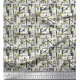 thumbnail image 1 of Soimoi Poly Georgette Fabric Abstract Geometric Print Fabric by the Yard 42 Inch Wide, 1 of 3