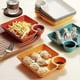 thumbnail image 2 of Diet Plate with Dipping Sauce Multipurpose Square Useful Food Grade Sectional Plate for Restaurant, 2 of 5