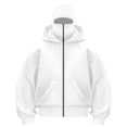 thumbnail image 1 of MHFRRA Sudadera con Capucha para Uso Diario Cómodo, Ideal para Usar En Capas, Diseño Elegante, Material Suave, Informal y Funcional Blanco, 1 of 3