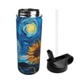 thumbnail image 2 of Sikiie Starry Night Sunflower Field Print 18OZ Insulated Straw Cup, Portable Leak-proof Sports Water Bottle, Stainless Steel Water Cup Suitable for Home and Outdoor, 2 of 8