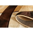 thumbnail image 3 of GLORY RUGS Area Rug Modern 8x10 Brown Circles Geometry Soft Hand Carved Contemporary Floor Carpet Fluffy Texture for Indoor Living Dining Room and Bedroom Area, 3 of 5