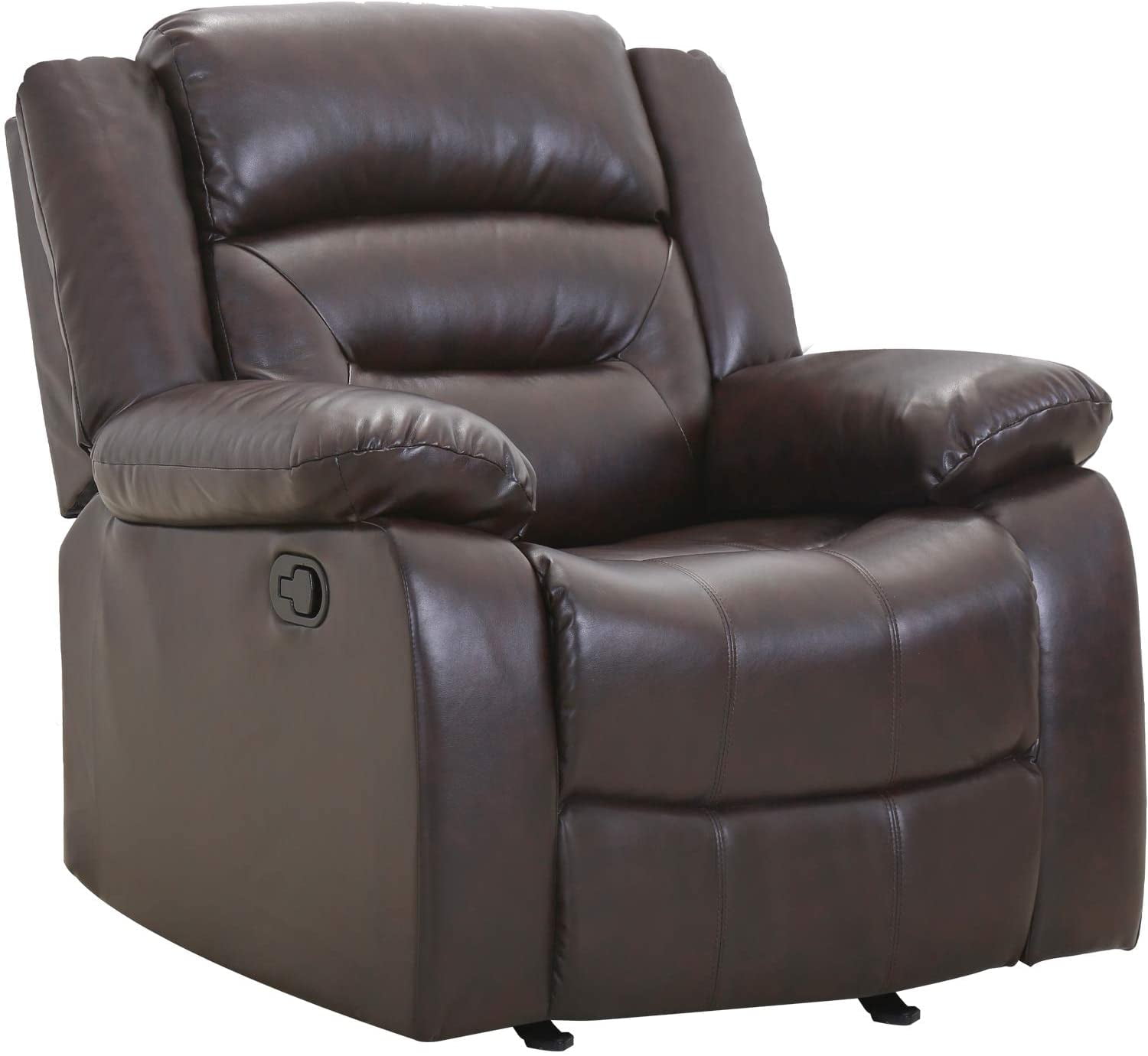 Bobs Furniture Leather Recliner Sofa Baci Living Room