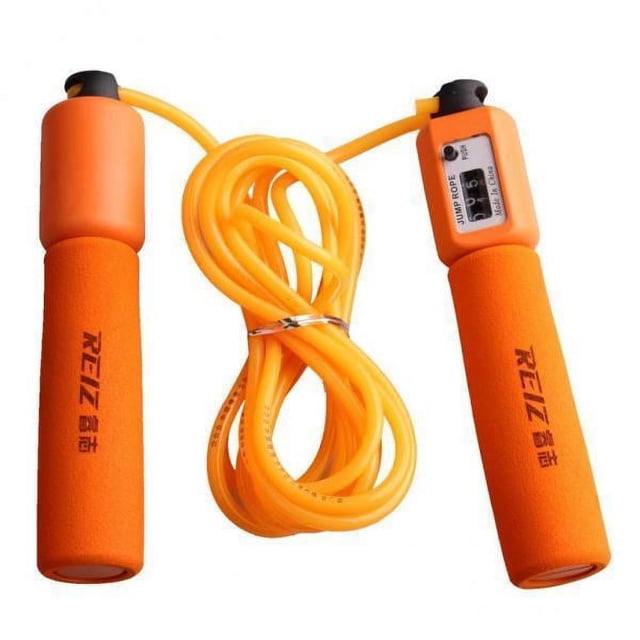 Cuerdas de saltar Zulema 2 piezas ajustables con contador automático naranja