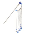 thumbnail image 2 of 2xAncient Chinese Cosplay Drama Hair Stick Pin Tassel Bell Bead Blue Sunnimix Palo de pelo chino antiguo, 2 of 6