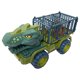 thumbnail image 1 of Camión de transporte de dinosaurios, juego de vehículo transportador agrandado, juego de juguete con 3 figuras de dinosaurio, huevo de árbol para niños, tiranosaurio, 1 of 13
