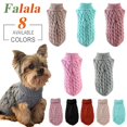 thumbnail image 2 of Winter Dog Clothes Chihuahua Soft Puppy Kitten Kitten High Collar Solid Color Design Sweater Fashion Clothing for Pet Dogs Cats ShopWise Round, 2 of 14