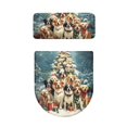thumbnail image 5 of HELLHERO Toilet Cover Set Winter Puppies 2 Piece Fits All Toilet Shapes for Gift Soft Toilet Protector Cover, 5 of 8