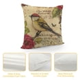 thumbnail image 4 of Vintage Birds on Branch Decorative Pillow Case Rustic Style Cotton Linen Throw Cushion Covers Spring Farmhouse Office Decor Believe Hope Words Pillow Protectors Square, 4 of 5
