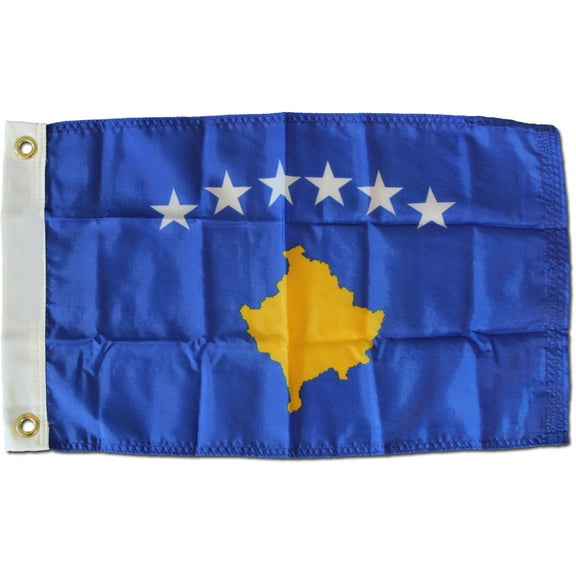 Kosovo (Kosova) - 12"X18" Nylon Flag