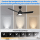 thumbnail image 4 of Ventilador De Techo 106cm Con Luz Led Regulable, 3 Aspas Snap-on, Silencioso Ventilador Techo Xtellar, 4 of 4