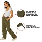 Rothco Vintage Paratrooper Cargo Fatigue Pants,Woodland Camo