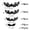 B, variant on TIELUTT Hollow Out Halloween Bats 3D Black Stereo Bat Stickers Halloween Decorations Wall Stickers Refrigerator. Wall Sticker Peel and Stick Wall Arch on Tiles for Kitchen Wall Wolf Wall Stickers Sta