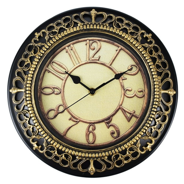 Wall Clock for Living Room Decor Battery Operated,12 Inches Round