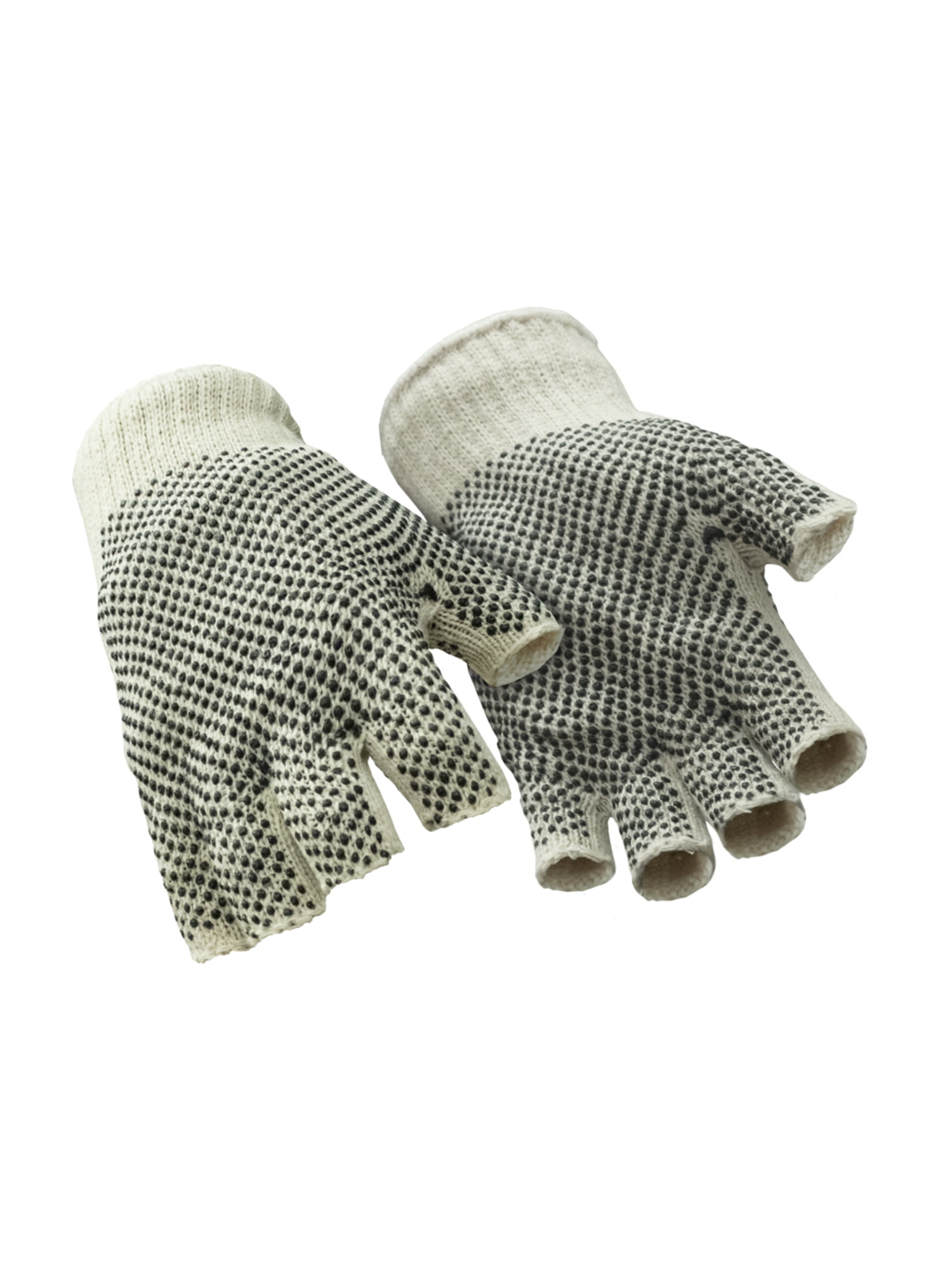 X-Large Pack of 12 RetailSource GLV1011XLx1 PVC Black Dot Knit Gloves