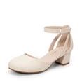 thumbnail image 1 of Zapatos de Vestir para Niñas DREAM PAIRS en Marfil con Correa al Tobillo y Tacón de 3 cm, 1 of 6