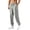 #02 Gray 【Mix, Match & Rotate: Stock Up on Daily Colors】, variant on Men's Solid Button Down Trousers, Elastic Waist Drawstring Cuffed Pants, Business Casual Joggers, Lightweight Breathable Travel Work Pants, Stretchy Activewear | JASKFLY,Black S