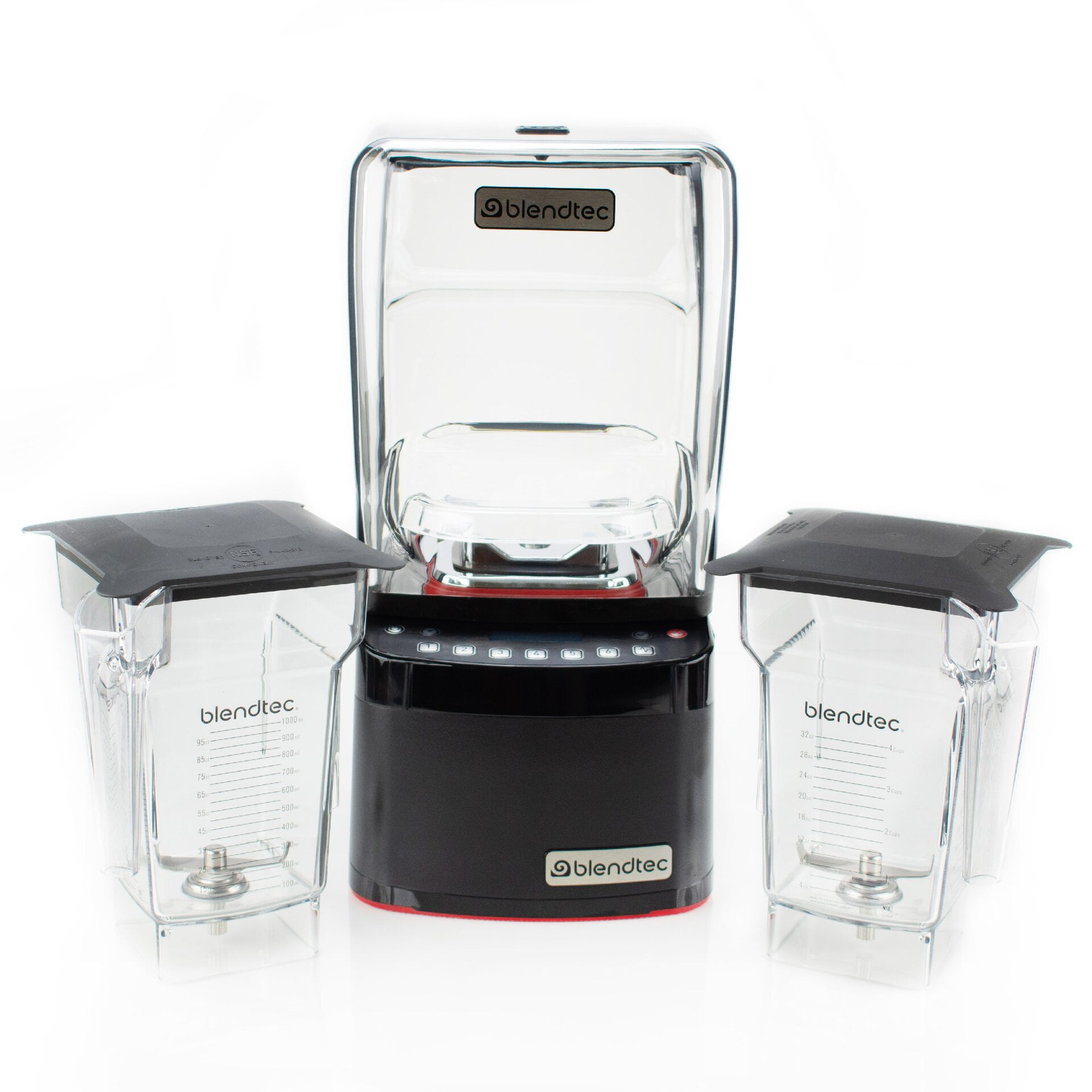Blendtec Commercial Stealth 885 Blender + 2 FourSide Jars