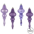 thumbnail image 5 of Vickerman 7" Lavender 4-Finish Finial Ornament, 8 per Box, 5 of 5