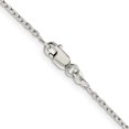 thumbnail image 4 of 925 Sterling Silver 1.5mm Oval Cable Chain Necklace Pendant Charm Fancy, 4 of 9