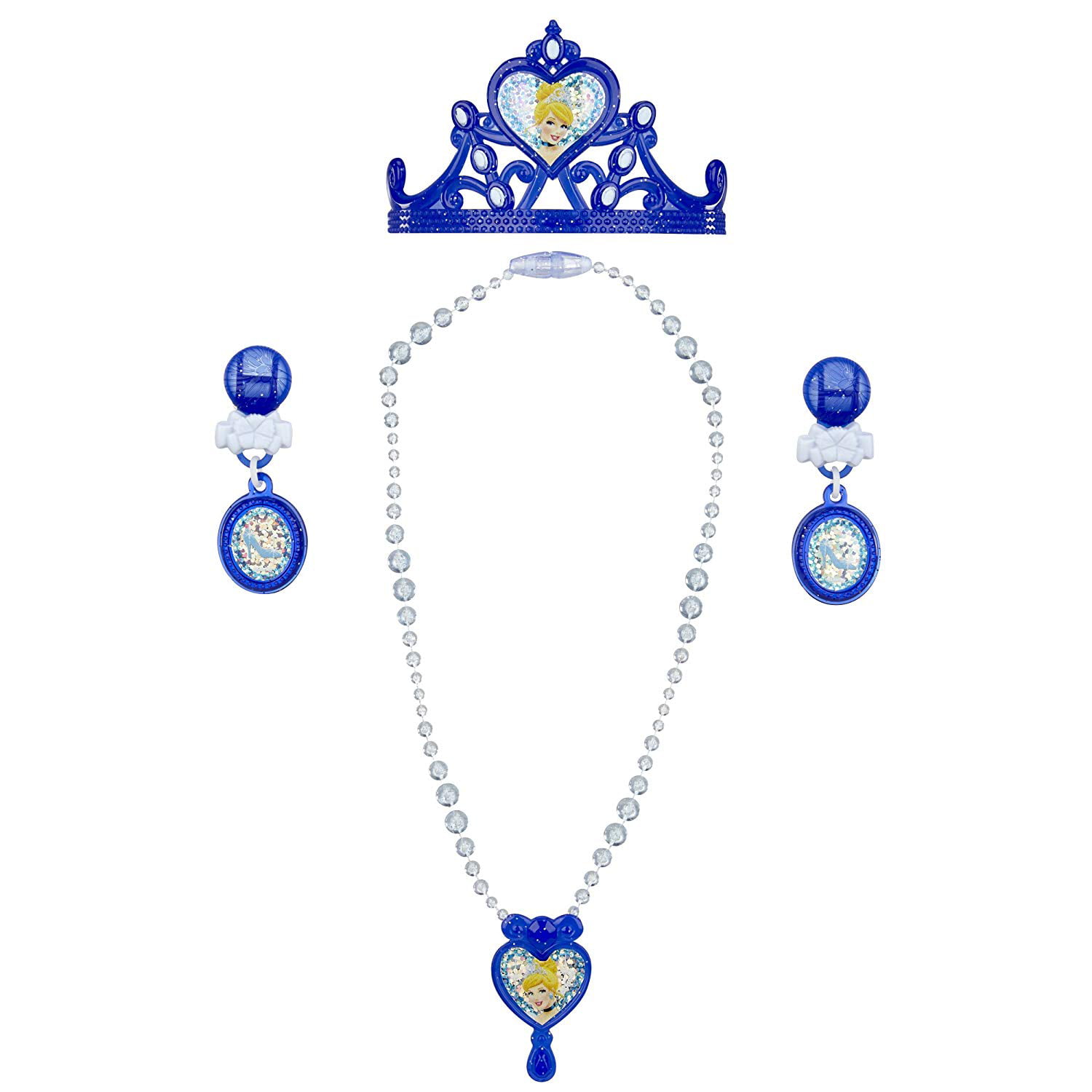 Disney Princess Cinderella Jewelry Set NEW Necklace Earrings 