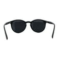 thumbnail image 4 of Mens Polarized Iconic Keyhole Horn Rim Hipster Sunglasses Matte Black, 4 of 4