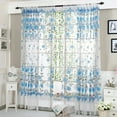 Bedroom Valances For Windows,Peony Sheer Curtain Tulle Window Treatment