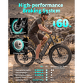 thumbnail image 2 of YareYi Electric Bike for Adults, 1500W Peak Motor 28 Mph, 48V 18Ah Removable Battery, 26'' x 4'' Fat Tire E-Mountain Bicycle, APP Control with Turn Signal, UL2849, 2 of 8