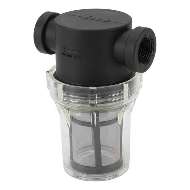 Plastic Hose Filter for Pressure Washer, Pre-Filter for Garden Watering, Sediment, Impurities, G1/2, 100 Mesh