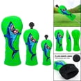 thumbnail image 4 of Funda para palos de golf shamjiam PU Head Cover con No Tag Case para UT Headcover 1 3 UT verde, 4 of 9