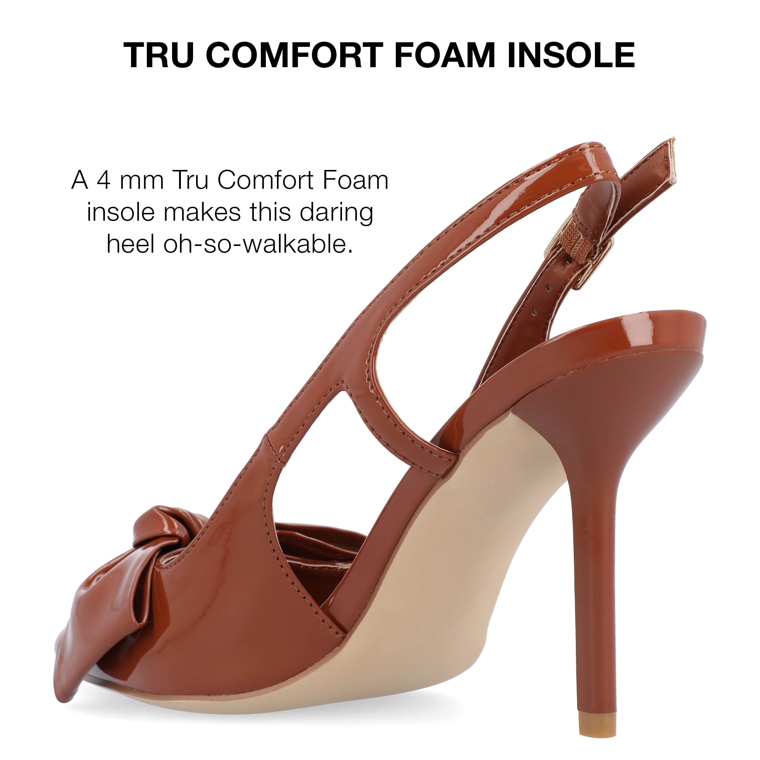 Journee Collection Womens Viera Tru Comfort Foam Mid Heel Pointed Toe Pumps