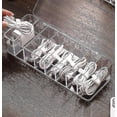 thumbnail image 4 of Cable de cargador de accesorios electrónicos transparente a prueba de polvo, caja de almacenamiento de 8 rejillas, 4 of 5