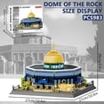 thumbnail image 4 of Dome of The Rock Building Blocks Set Islamic Architectural Model Bricks Toys,983 Pieces, 4 of 5