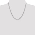 thumbnail image 2 of 14k White Gold 20 Inch 4.4mm Figaro Chain Necklace Pendant Charm, 2 of 9