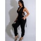 thumbnail image 4 of BWQ Mono deportivo de una pieza con bolsillos y hebilla frontal de un solo pecho para mujer, traje elegante de moda 2024, 4 of 4