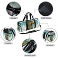 thumbnail image 2 of Hippocampus Gym Bag, Yoga Bag, Sports Bag, Weekender Bag, Size 17.7 Inches with Interior Zipper Pocket - Large Capacity, 2 of 6
