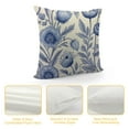 thumbnail image 4 of JEUXUS  Blue Floral Pillow Covers, Blue and White Throw Pillows, Chinoiserie Pillow Cover, Blue Throw Pillows for Couch,, 4 of 5