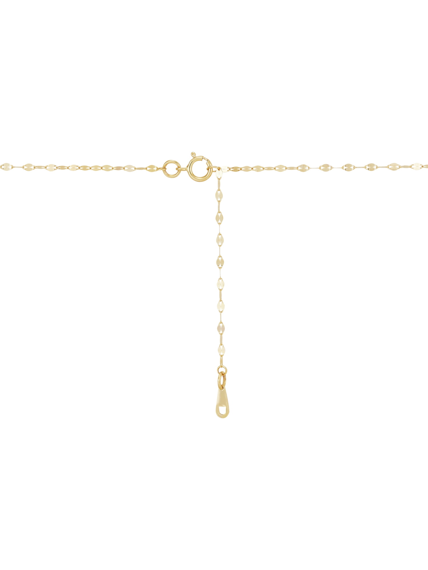 Brilliance Fine Jewelry 10K Yellow Gold Adjustable Lariat with Heart Necklace