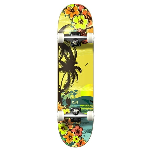 Yocaher Graphic Complete 31" x 7.75" Skateboard - Tropical Day