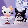 thumbnail image 2 of Bloques de construcción de Hello Kitty para niños, juguetes ensamblados, adorno decorativo, figura de Anime Sanrio, modelo Kuromi, regalo de rompecabezas de My Melody, 2 of 4