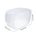 thumbnail image 4 of Unique Bargains 1 Pc Folding Single Layer Laundry Basket for Laundry Room 22.83"x14.17"x14.17" White, 4 of 6
