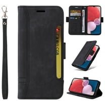 for Samsung Galaxy A54 5G Wallet Case,PU Leather Magnetic Flip Strap Wrist Phone Cover with RFID Block Card Holder for Samsung Galaxy A54 5G 6.4 inch,Black