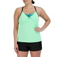 thumbnail image 2 of ZeroXposur Ladies Light Weight 4-Way Stretch Solid 2For Top Swimsuit (Scallop, XL), 2 of 9