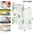 thumbnail image 2 of GZHJMY Llama Cactus Hand Towels for Bathroom 1OO% Washcloth 2 pcs Face Towel 16 x 28 inch, Absorbent Soft & Skin-Friendly, 2 of 6